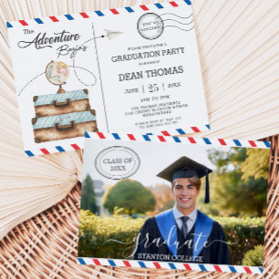 Carte postale Aventure de bagage commence la fête