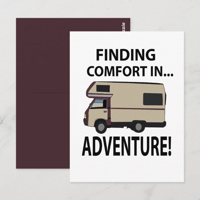 Carte Postale Aventure de camping en VR VR (Devant / Derrière)