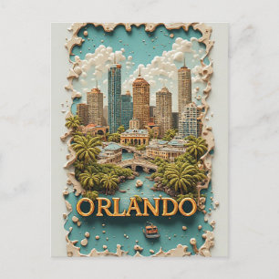 Carte Postale Aventure de voyage à Orlando Floride