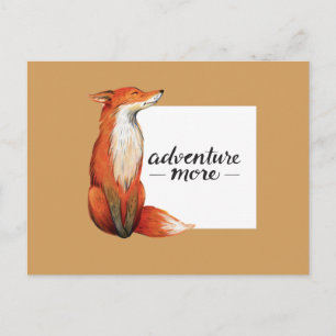Carte Postale aventure plus renard