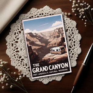 Carte Postale Aventure Rétro Grand Canyon