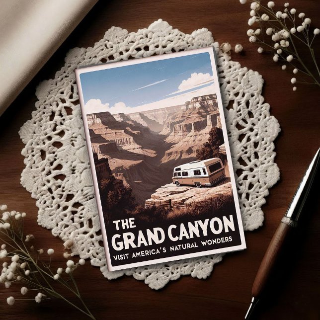 Carte Postale Aventure Rétro Grand Canyon (Créateur téléchargé)