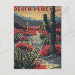 Carte Postale Aventure rétrospective dans la vallée de la Mort (