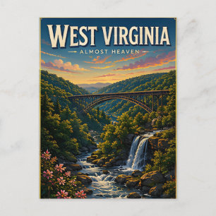 Carte Postale Aventure Scénique des Montagnes et Rivières de Vir