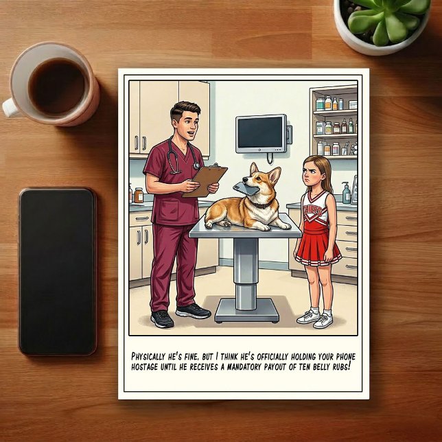 Carte Postale Aventures de la clinique vétérinaire d'urgence en  (Créateur téléchargé)