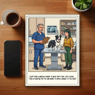 Carte Postale Aventures de la clinique vétérinaire d'urgence en