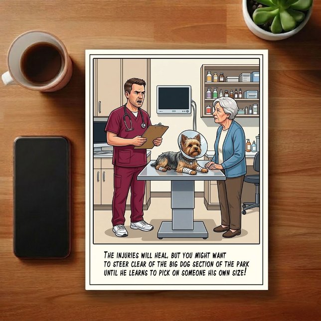 Carte Postale Aventures de la clinique vétérinaire d'urgence en  (Créateur téléchargé)