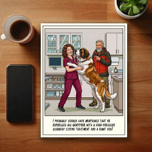 Carte Postale Aventures de la clinique vétérinaire d'urgence en