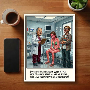 Carte Postale Aventures de salle d'urgence dessin animé