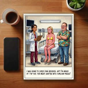 Carte Postale Aventures de salle d'urgence dessin animé