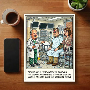Carte Postale Aventures de salle d'urgence dessin animé