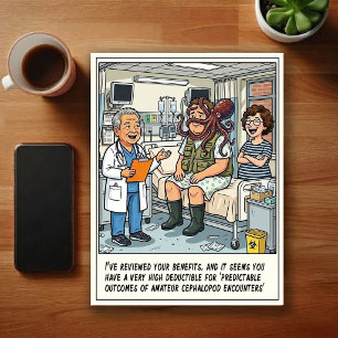 Carte Postale Aventures de salle d'urgence dessin animé