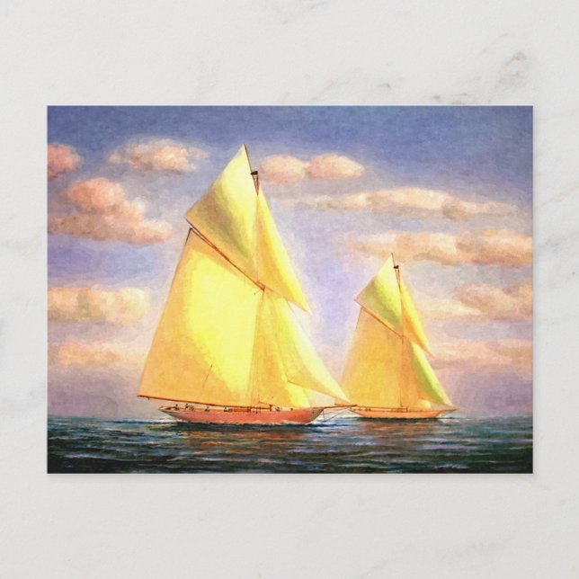 Carte Postale Aventures nautiques (Devant)