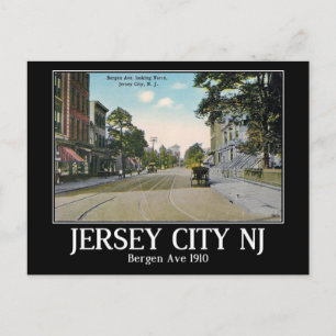 Carte Postale Avenue de Bergen, Jersey City, New Jersey, cru