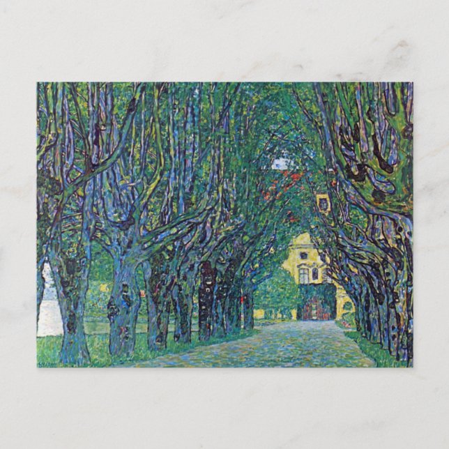 Carte Postale Avenue In Schloss Kammer Park par Gustav Klimt (Devant)