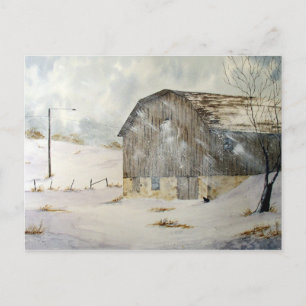 Carte postale Avertissement de tempête hivernale