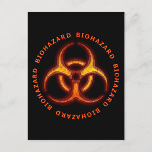 Carte Postale Avertissement de zombie bibidanger