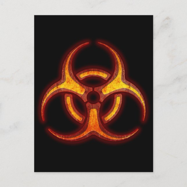 Carte Postale Avertissement de zombie bibidanger (Devant)