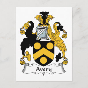 Carte Postale Avery Family Crest