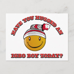 Carte Postale Avez-vous embrassé un garçon Igbo aujourd'hui ?