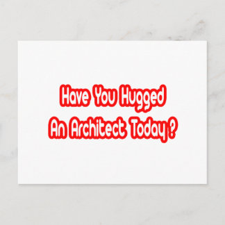 Carte Postale Avez-Vous Entendu Un Architecte Aujourd'Hui ?