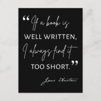 Avid Reader II - Citation de Jane Austen