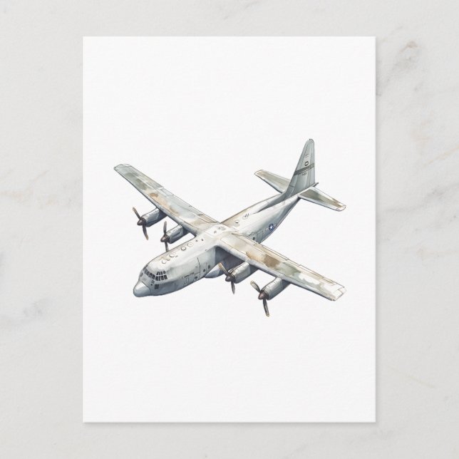 Carte Postale Avion (Devant)