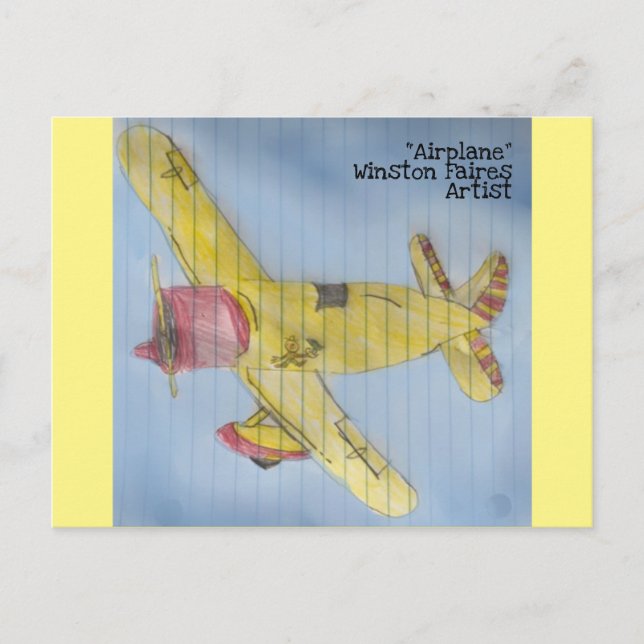 Carte Postale "Avion" (Devant)