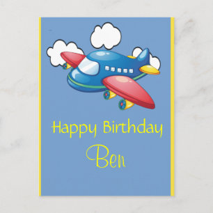 Carte Postale Avion 1er anniversaire