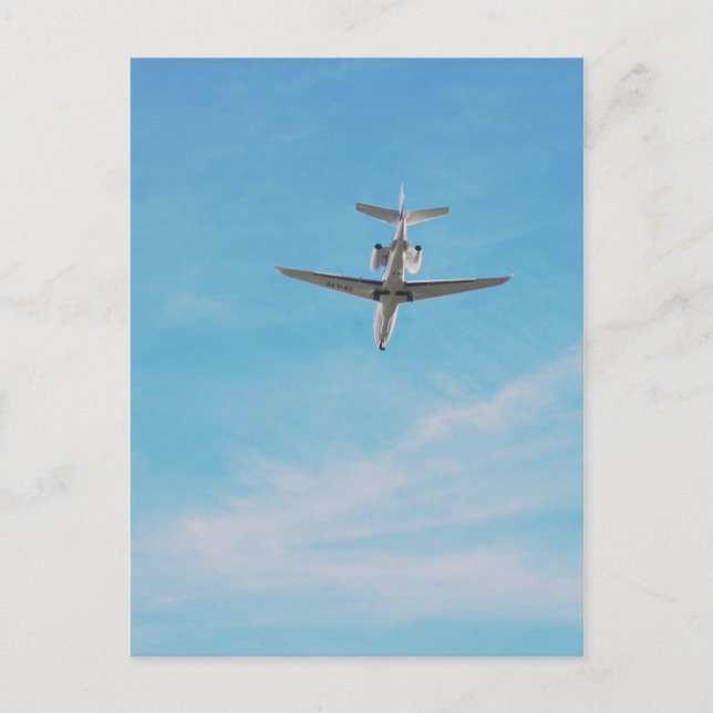 Carte Postale Avion à réaction commercial (Devant)
