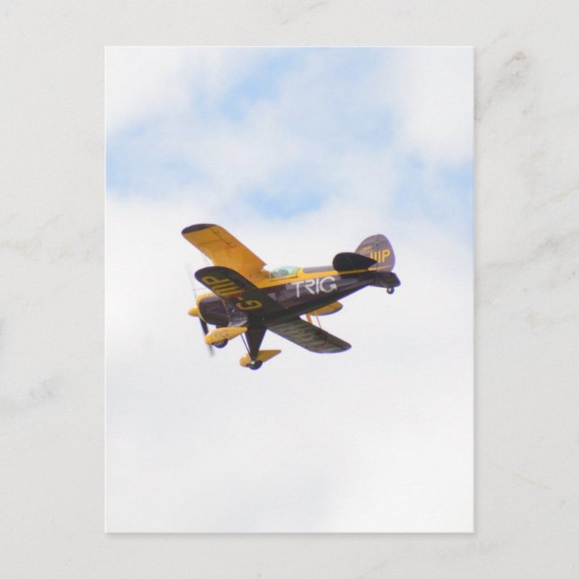 Carte Postale Avion aérobie en vol (Devant)