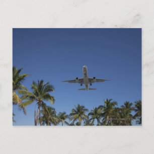 Carte Postale Avion atterrissant à Miami