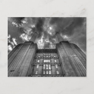 Carte Postale Avion au-dessus de la centrale électrique de Batte