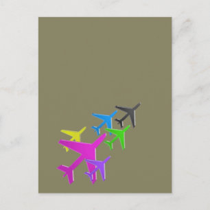 Carte Postale avion d'avion cadeaux pour les enfants AIRPLANE
