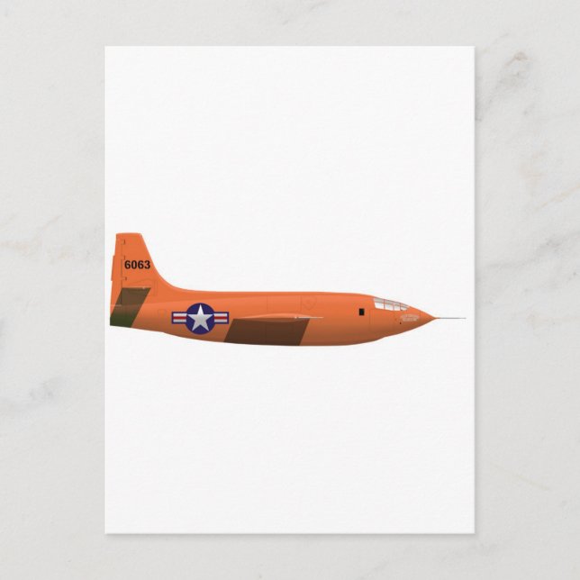 Carte Postale Avion de Bell X-1 Rocket (Devant)