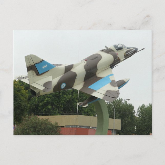 Carte Postale Avion de combat argentin (Devant)