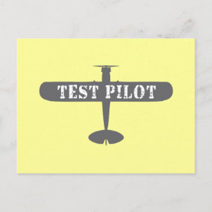 Carte Postale Avion et pilote d'essai