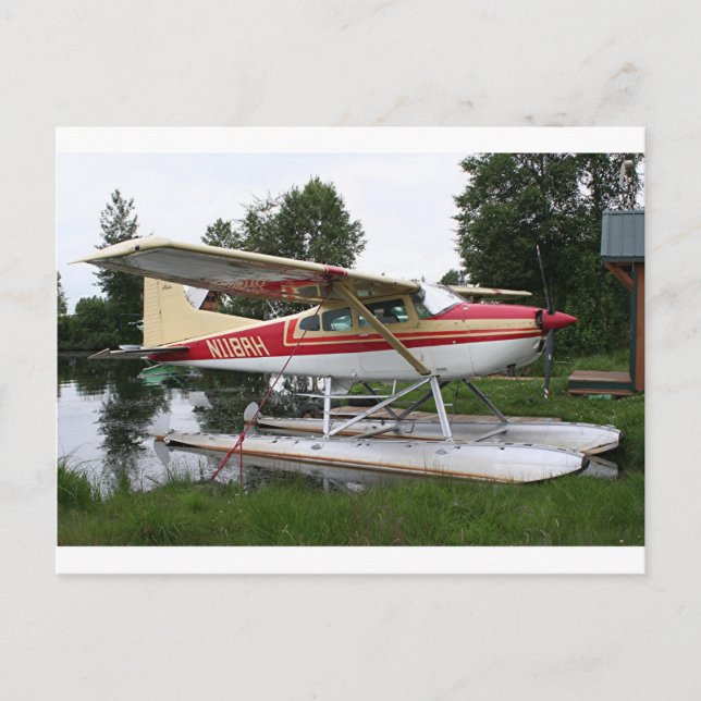 Carte Postale Avion flottant 3, Lake Hood, Anchorage, Alaska, US (Devant)