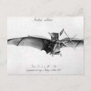 Carte Postale Avion III, "La chauve-souris"