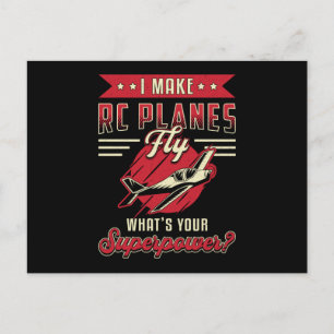 Carte Postale Avion pilote Avion RC Avion pilote Aéronefs amusan
