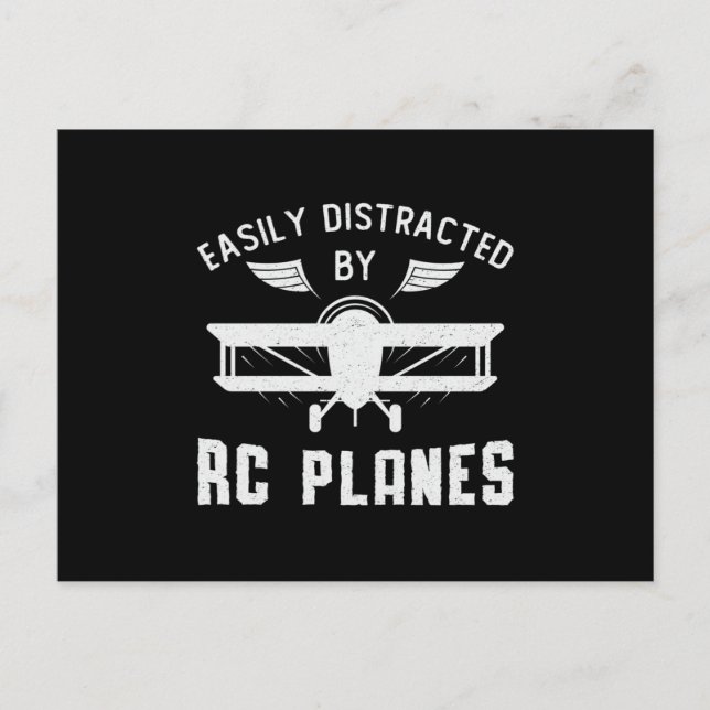 Carte Postale Avion RC Aéronefs Facilement Distrait Par Les Avio (Devant)