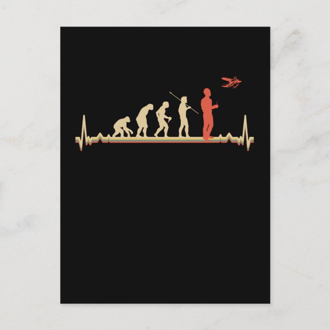 Carte Postale Avion RC Pilot Evolution Modèle Rétro (Devant)