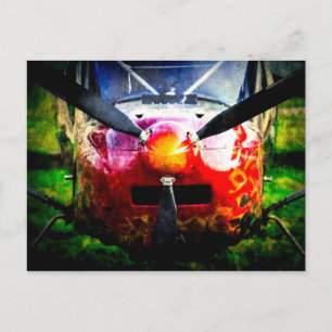 Carte Postale Avion rouge - Petit Mais Fierté