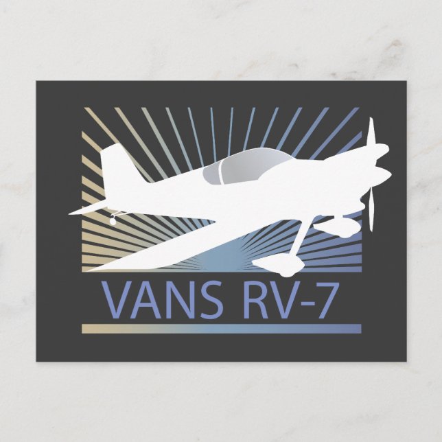 Carte Postale Avion Vans RV-7 (Devant)