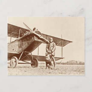 Carte Postale avion vintage