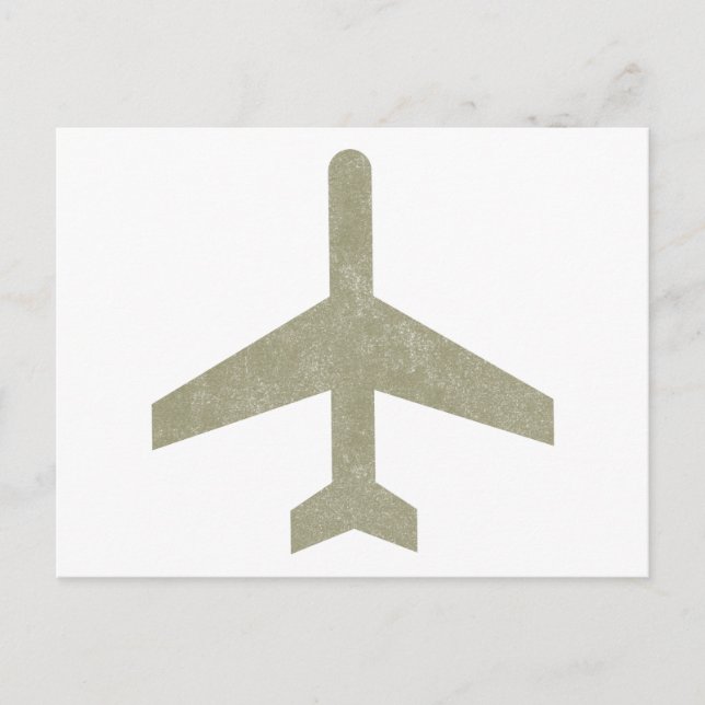 Carte Postale Avion vintage (Devant)