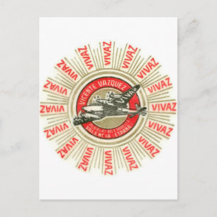 Carte Postale Avion VIVAZ
