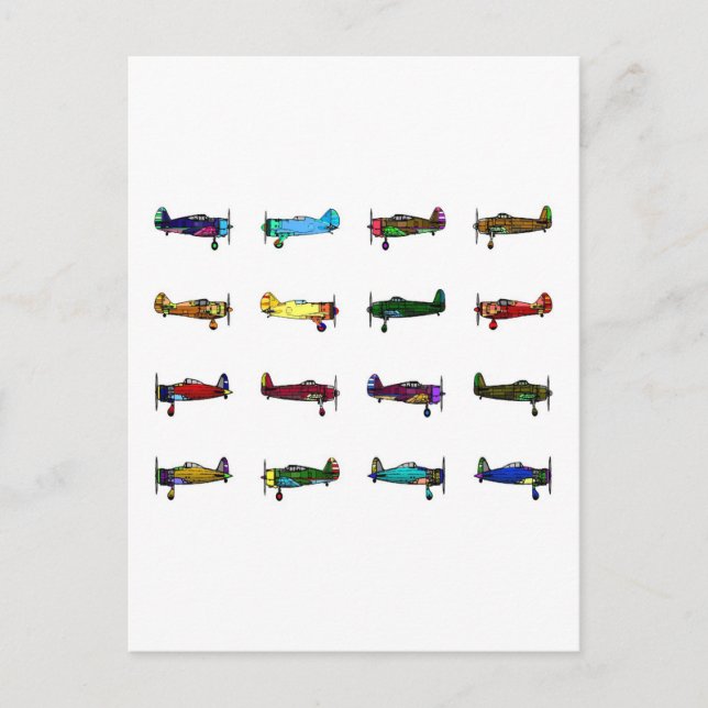 Carte Postale avions (Devant)