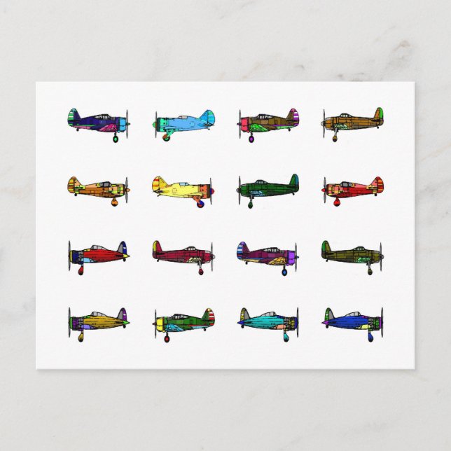 Carte Postale avions (Devant)