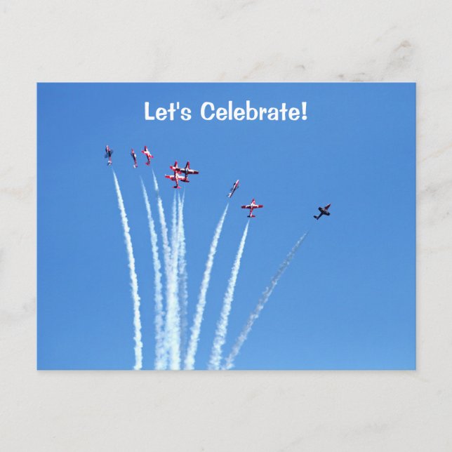 Carte Postale Avions canadiens de snowbirds (Devant)